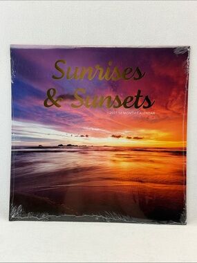 New 2027 Sunrises & Sunsets 12-Month Wall 12” X 24” Calendar